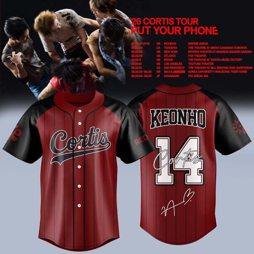 CORTIS X Put Your Phone Down Tour 2026 Jersey #14 Keonho Jersey Cortis Merch Kpop Gear