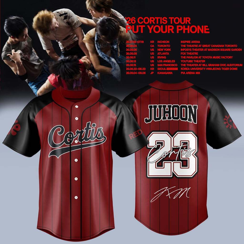 CORTIS X Put Your Phone Down Tour 2026 Jersey #23 Juhoon Jersey Shirt Cortis Merch Fan Gifts