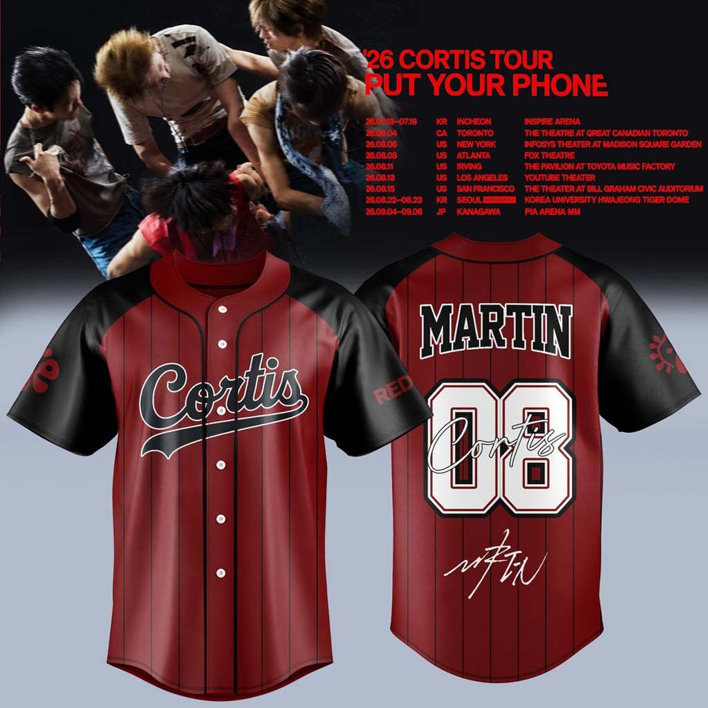CORTIS X Put Your Phone Down Tour 2026 Jersey #8 Martin Jersey Cortis World Tour Merch
