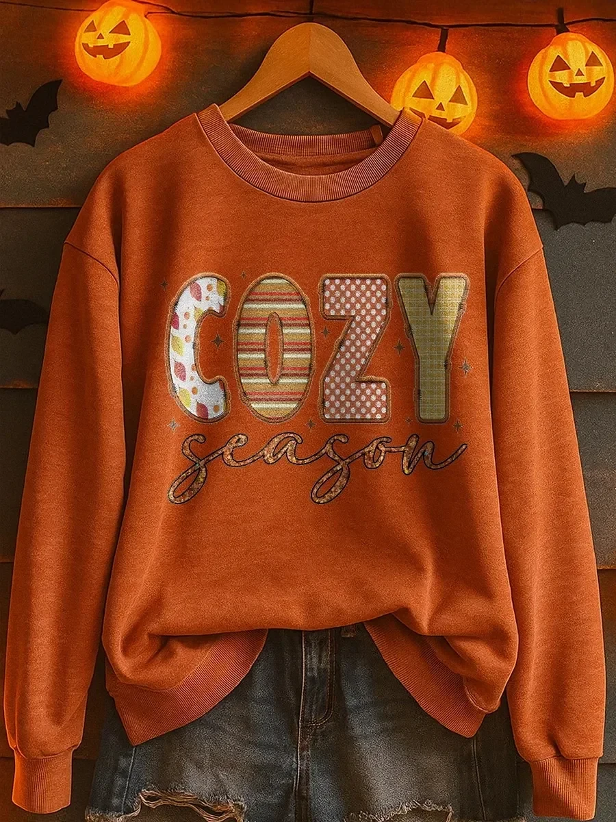 Cozy Season Sweatshirt Autumn Halloween Clothing Unique Birthday Gift For Wife - Kdjoy