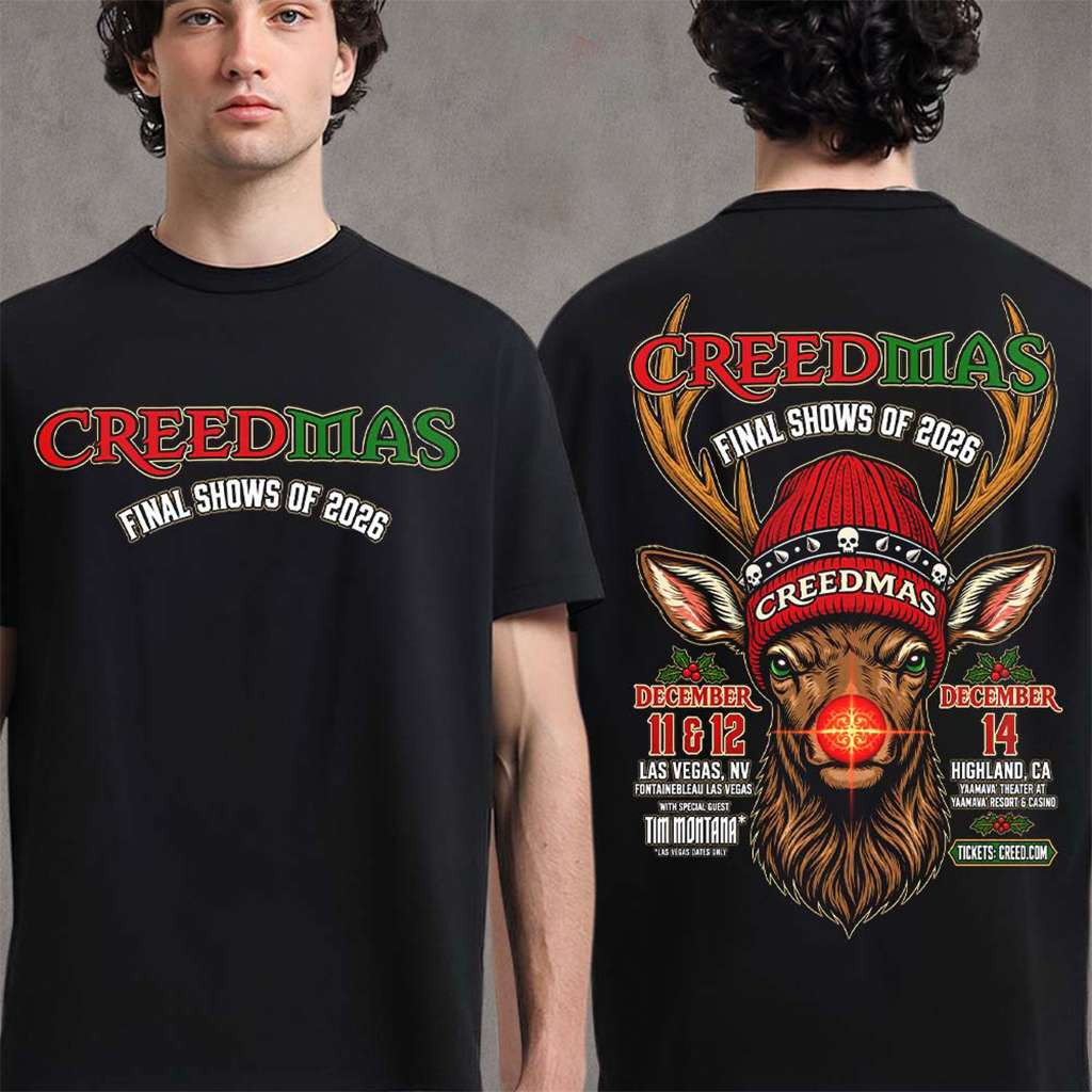 Creed Creedmas Final Shows Of 2026 T-Shirt Creed Merch Gifts For Rock Fans - Kdjoy Creed Creedmas Final Shows Of 2026 T-Shirt Creed Merch Gifts For Rock Fans - Kdjoy