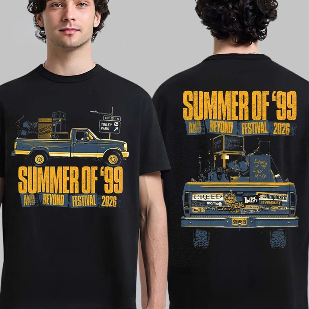 Creed Summer Of 99 And Beyond Festival 2026 T-Shirt Truck Shirt Creed Merch Gift For Rock Fans - Kdjoy Creed Summer Of 99 And Beyond Festival 2026 T-Shirt Truck Shirt Creed Merch Gift For Rock Fans - Kdjoy