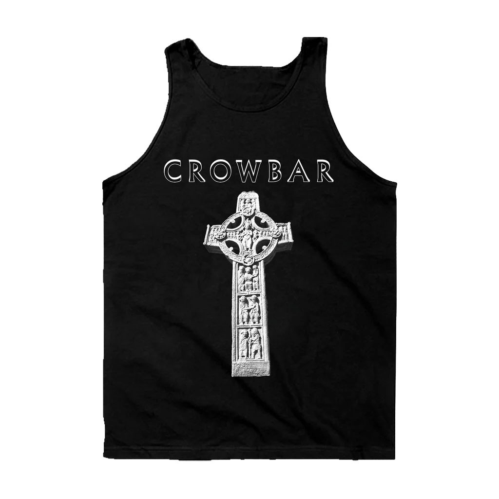 Crowbar Merch 2026 Crowbar Cross Tank Top Black Music Lover Gift Ideas For Him - Kdjoy