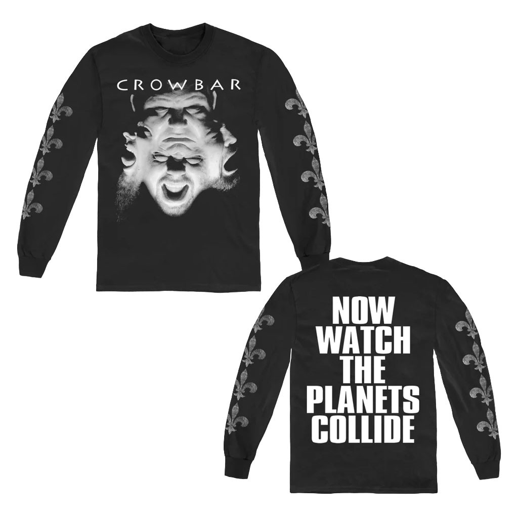 Crowbar Merch 2026 Planets Collide Long Sleeve Shirt Music Related Gifts For Guys - Kdjoy