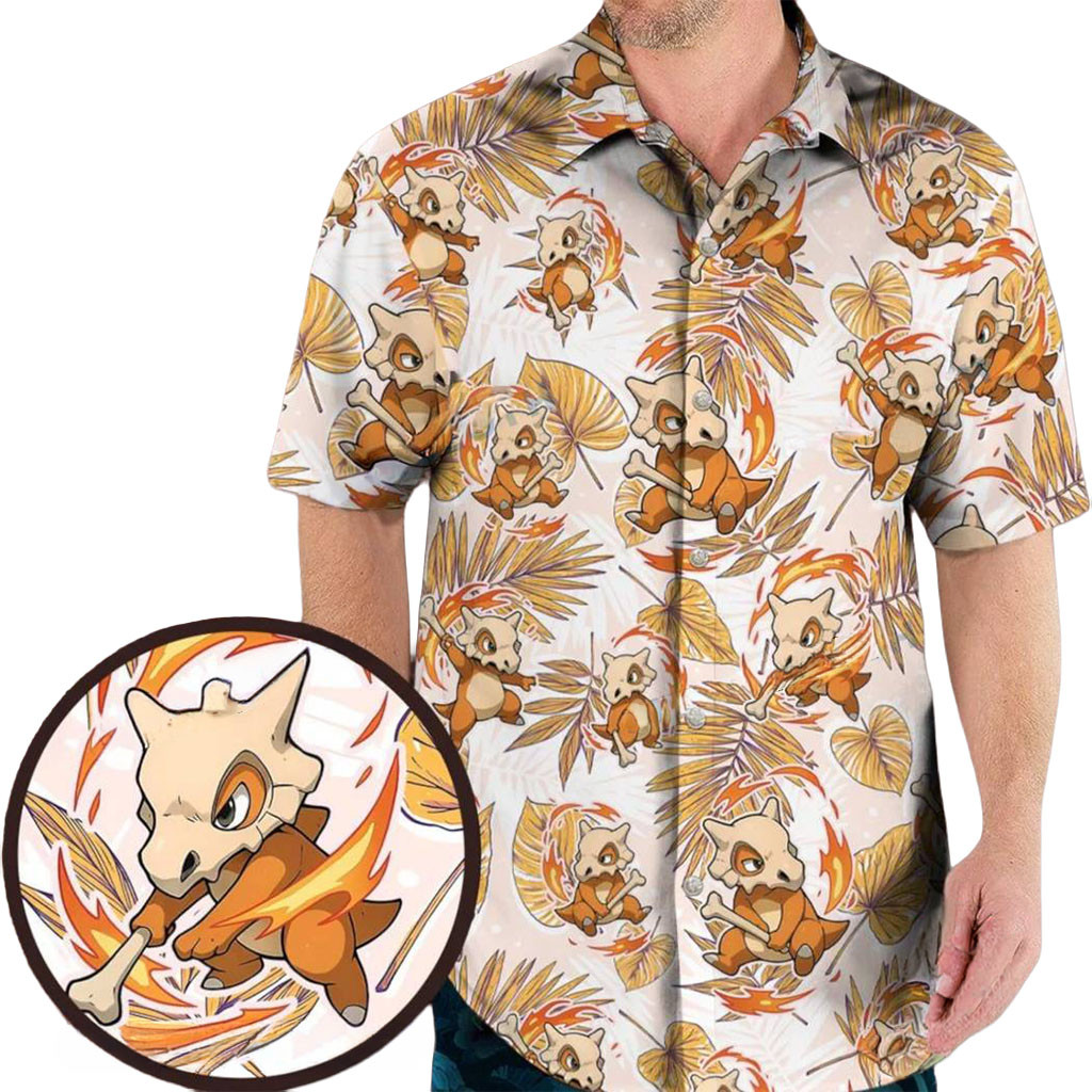 Cubone Tropical Hawaiian Shirt Pokemon Merch Gift Ideas For Boyfriends - Kdjoy Cubone Tropical Hawaiian Shirt Pokemon Merch Gift Ideas For Boyfriends - Kdjoy