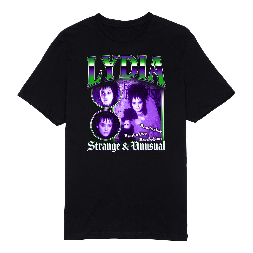 Culturefly Merch 2026 Beetlejuice Lydia Deetz T-Shirt Strange And Unusual Tee Beetlejuice Merch - Kdjoy