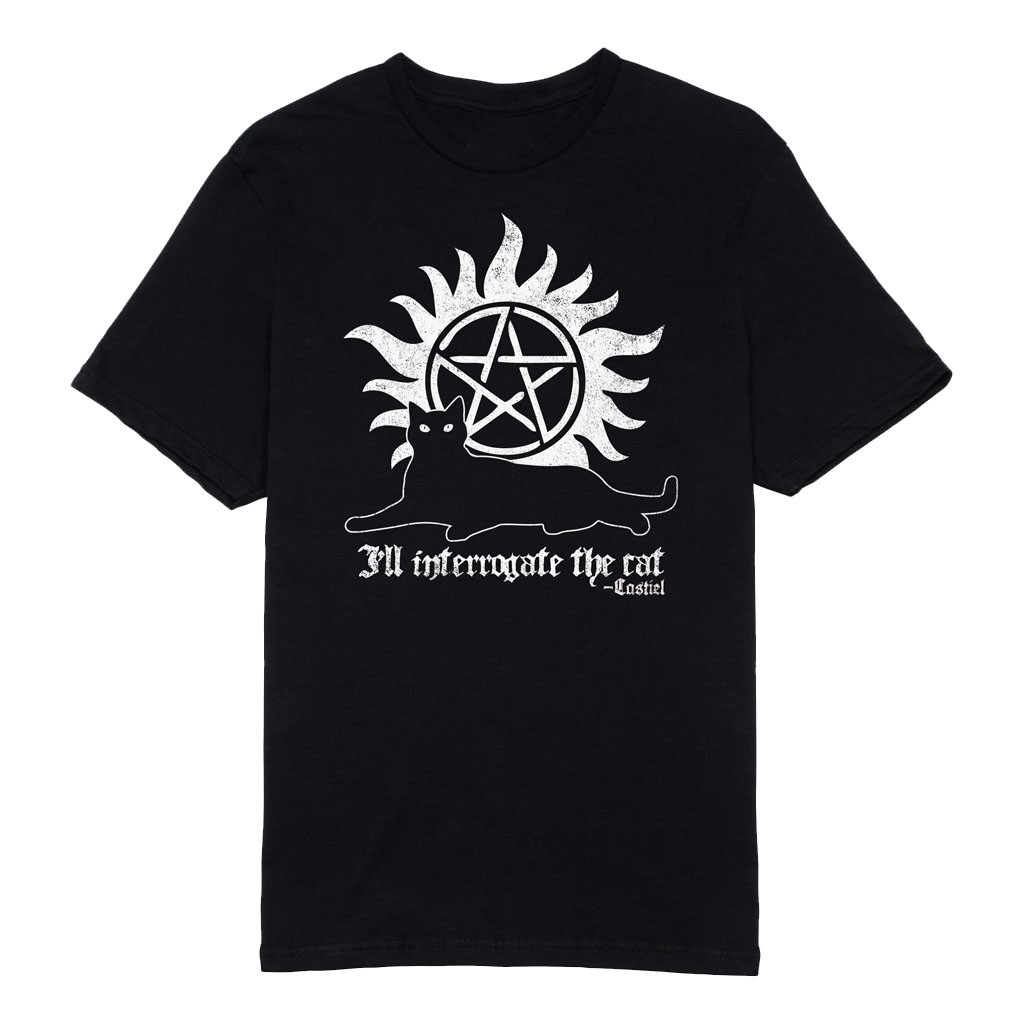 Culturefly Merch 2026 Supernatural Castiel Cat T-Shirt Supernatural Merch Gift For Fans - Kdjoy Culturefly Merch 2026 Supernatural Castiel Cat T-Shirt Supernatural Merch Gift For Fans - Kdjoy