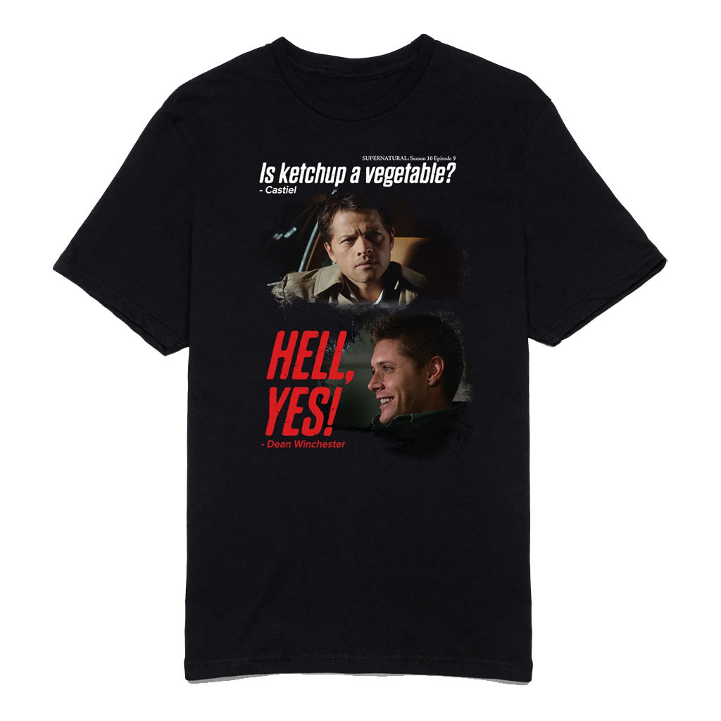 Culturefly Merch 2026 Supernatural Is Ketchup A Vegetable T-Shirt Supernatural Merch Fan Gifts - Kdjoy