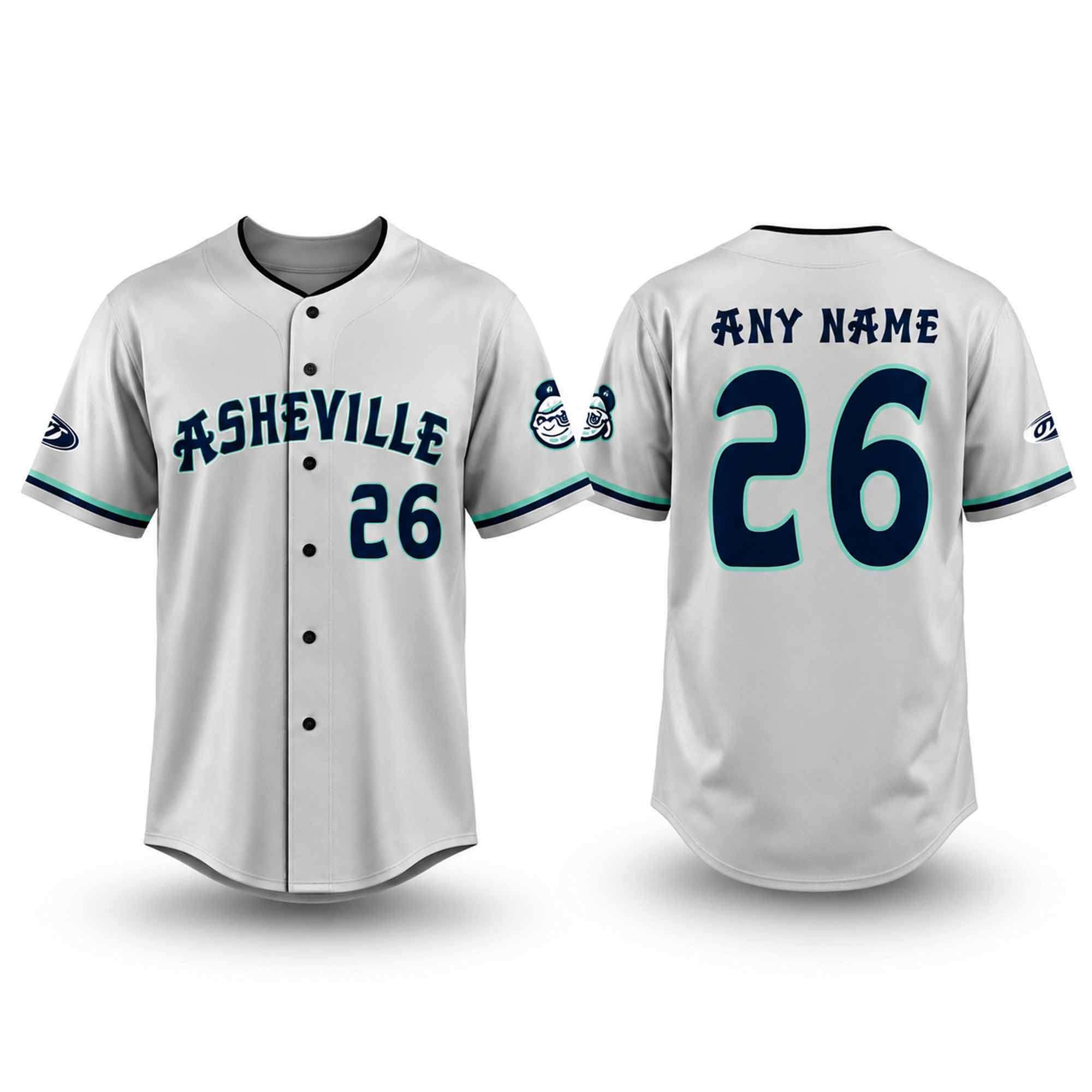 Custom Asheville Tourists Baseball Jersey Asheville Tourists Merch Gifts For Baseball Lovers - Kdjoy