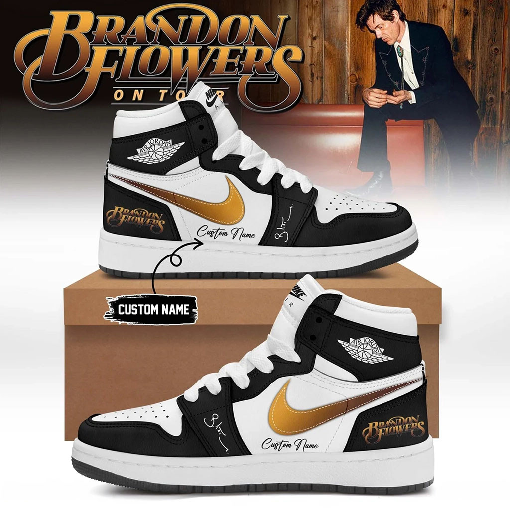Custom Brandon Flowers On Tour 2026 Signed Sneakers Brandon Flowers Merch Gift For Brothers - Kdjoy Custom Brandon Flowers On Tour 2026 Signed Sneakers Brandon Flowers Merch Gift For Brothers - Kdjoy