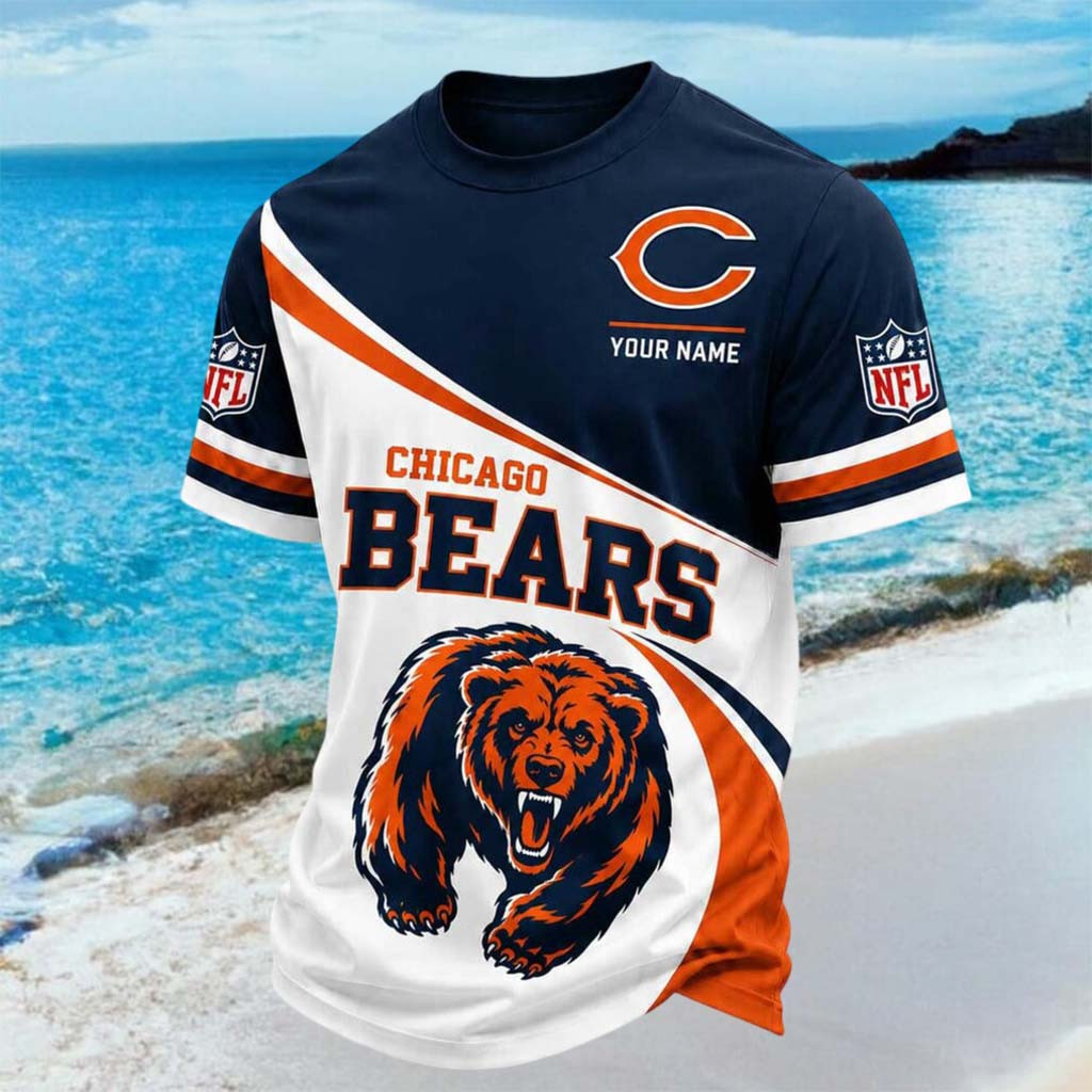Custom Chicago Bears Mascot Grunting Shirt Chicago Football T-Shirt Bears Merch Fans Gifts - Kdjoy