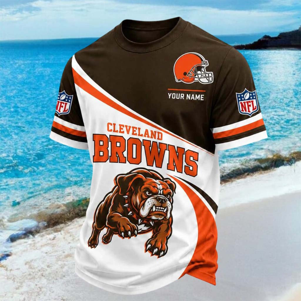 Custom Cleveland Browns Dog Mascot Grunting Shirt Cleveland Football T-Shirt Browns Merch - Kdjoy