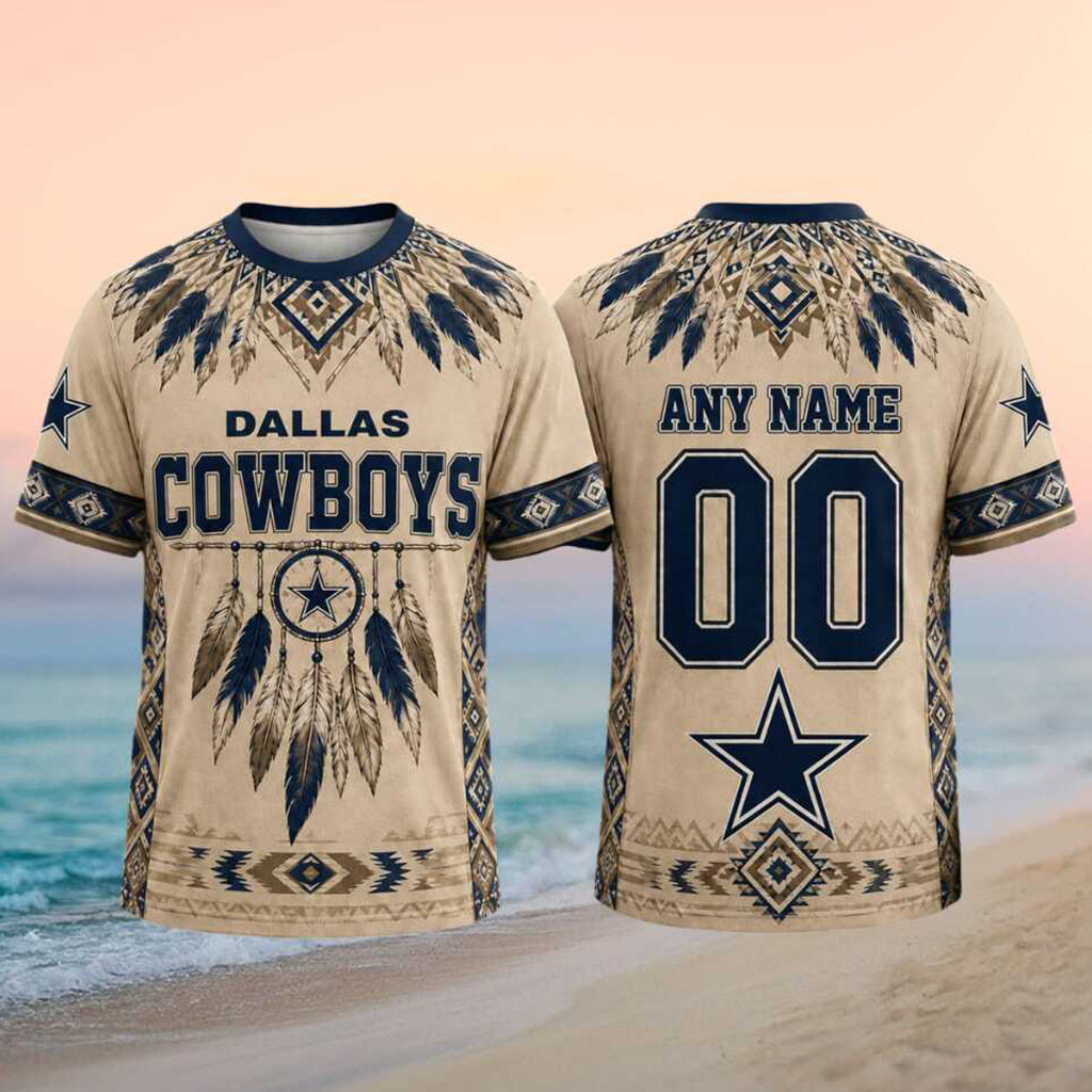 Custom Dallas Cowboys Western Tribal Dream Catcher T-Shirt Gifts For Dallas Cowboys Lovers - Kdjoy