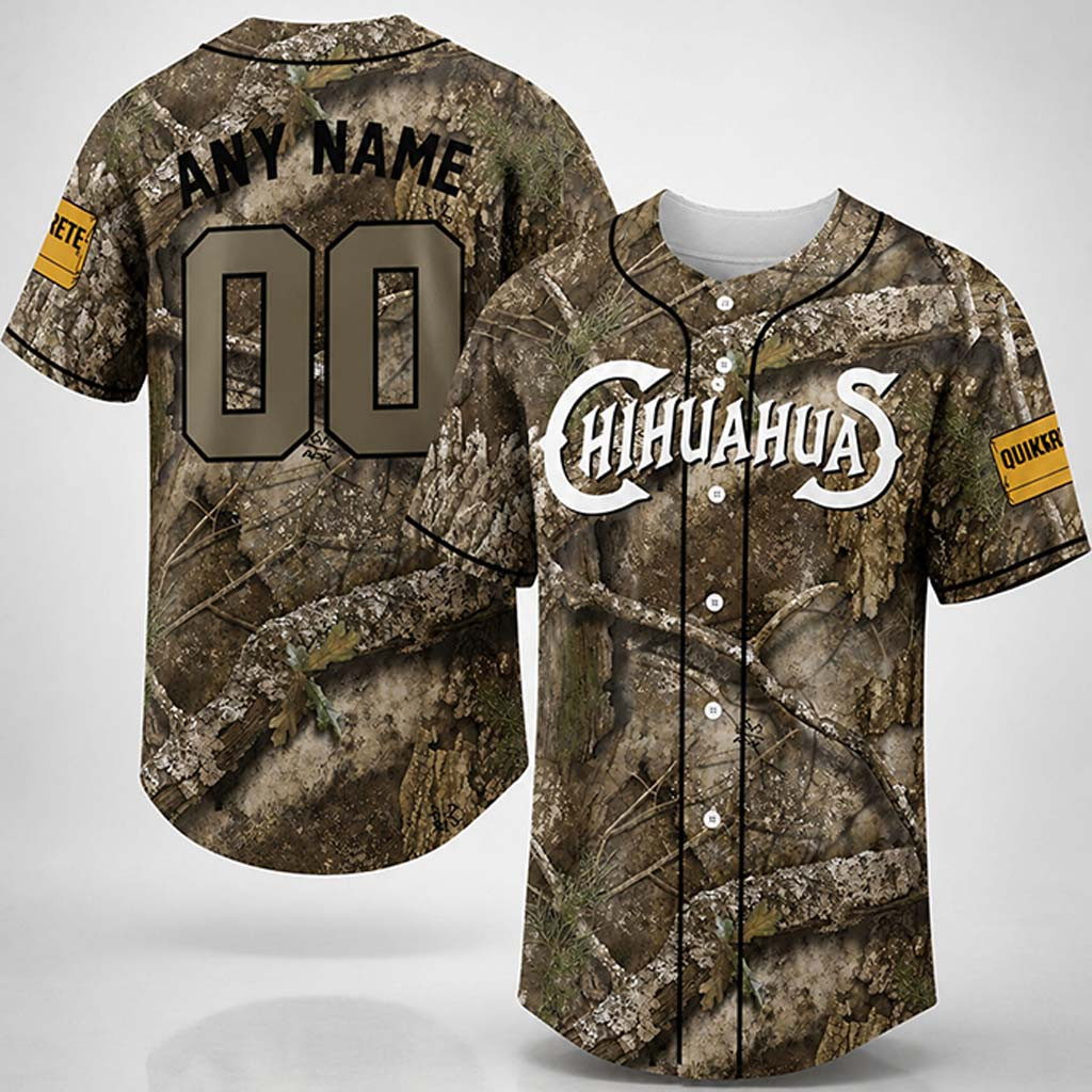 Custom El Paso Chihuahuas Hunting and Fishing Night 2026 Baseball Jersey Chihuahuas Merch - Kdjoy Custom El Paso Chihuahuas Hunting and Fishing Night 2026 Baseball Jersey Chihuahuas Merch - Kdjoy