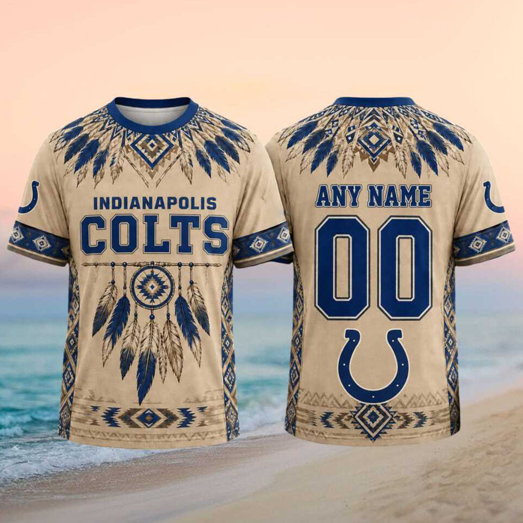 Custom Indianapolis Colts Native Dreamcatcher T-Shirt Indianapolis Colts Merch Football Gifts - Kdjoy Custom Indianapolis Colts Native Dreamcatcher T-Shirt Indianapolis Colts Merch Football Gifts - Kdjoy