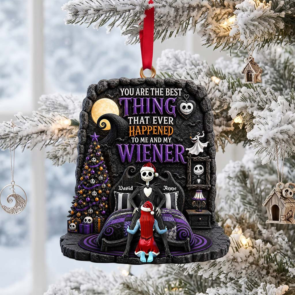 Custom Jack and Sally You Are The Best Thing Ornament The Nightmare Before Christmas Ornament