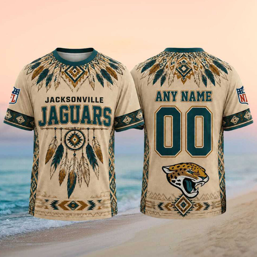 Custom Jacksonville Jaguars Native Dream Catcher T-Shirt Jacksonville Jaguars Merch Fans Gifts - Kdjoy Custom Jacksonville Jaguars Native Dream Catcher T-Shirt Jacksonville Jaguars Merch Fans Gifts - Kdjoy
