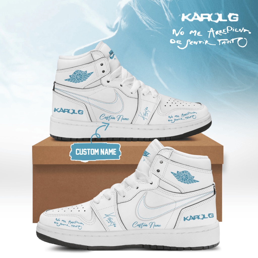 Custom Karol G No Me Arrepiento De Sentir Tanto Shoes Karol G Personalized Sneakers For Him - Kdjoy Custom Karol G No Me Arrepiento De Sentir Tanto Shoes Karol G Personalized Sneakers For Him - Kdjoy
