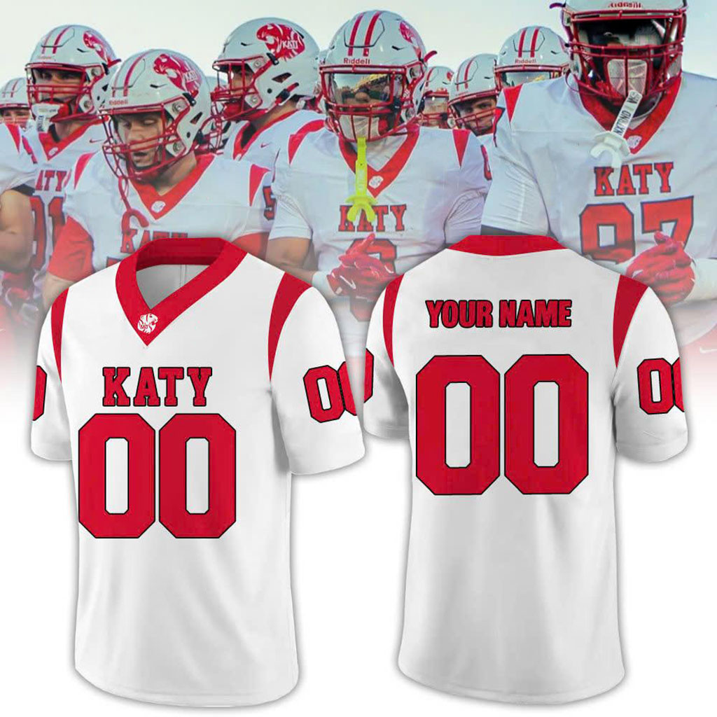 Custom Katy Tigers High School Football Jersey Katy Tigers Merch Gifts For Football Fan - Kdjoy