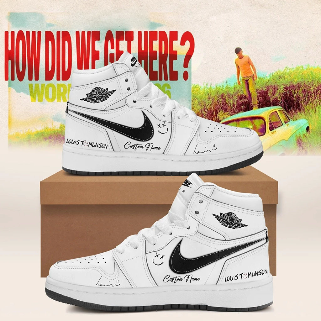 Custom Louis Tomlinson How Did We Get Here Tour 2026 Sneakers Louis Tomlinson Merch BFF Gifts - Kdjoy