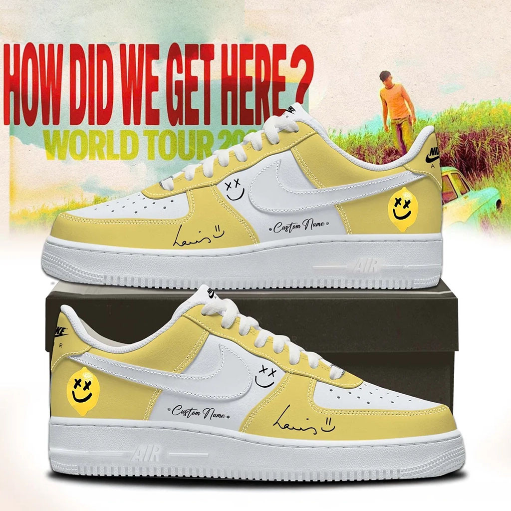 Custom Louis Tomlinson How Did We Get Here Tour 2026 Sneakers Louis Tomlinson Merchandise - Kdjoy
