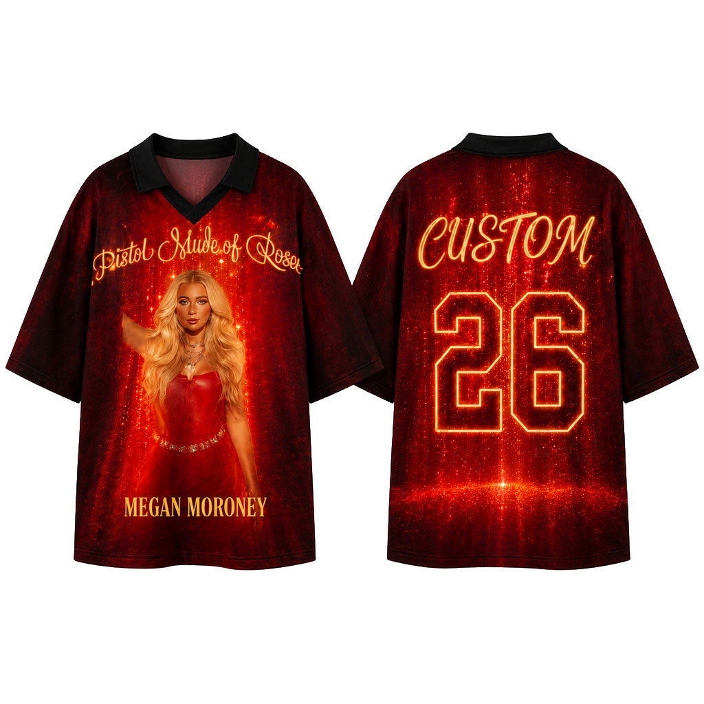 Custom Megan Moroney Cloud 9 Merch Pistol Made Of Roses V-Neck Shirt Bridgestone Arena Tour - Kdjoy Custom Megan Moroney Cloud 9 Merch Pistol Made Of Roses V-Neck Shirt Bridgestone Arena Tour - Kdjoy