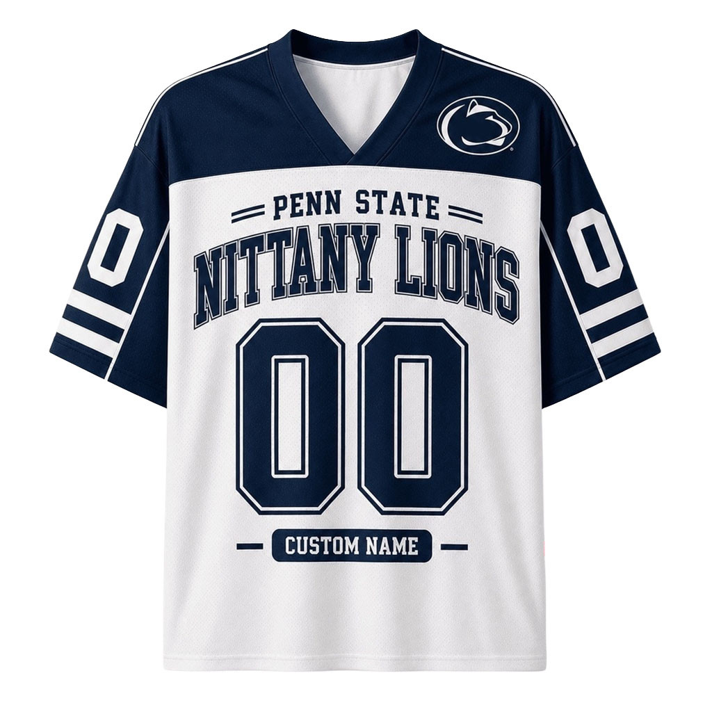 Custom Penn State Nittany Lions Jersey Game Day Outfit Nittany Lions Lovers Gifts - Kdjoy