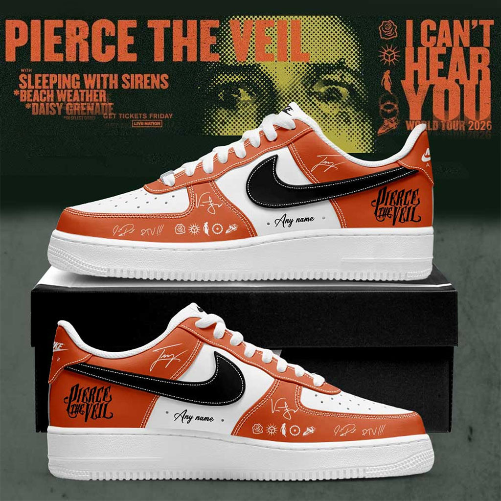 Custom Pierce The Veil Merch I Can't Hear You World Tour 2026 Signature Shoes Fans Gifts - Kdjoy