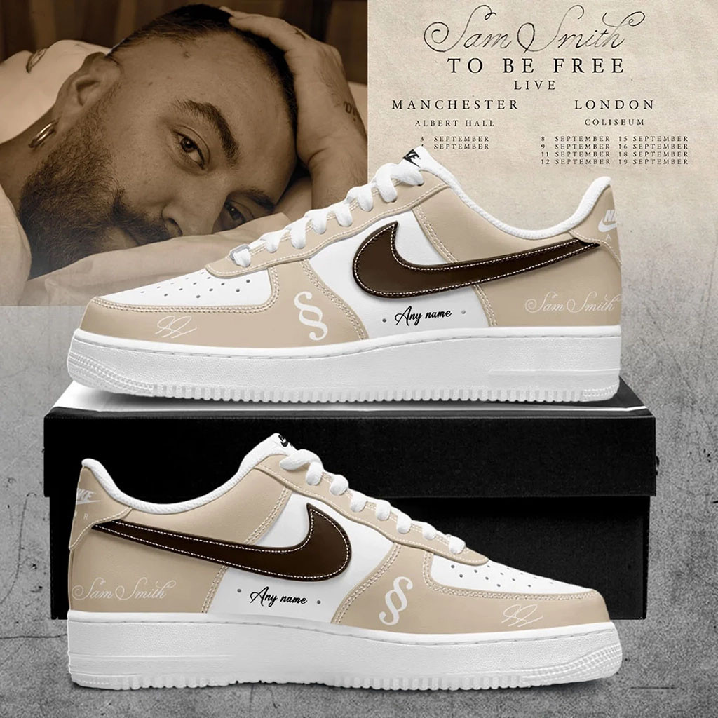 Custom SAM SMITH To Be Free Live Sneakers Sam Smith Merch Best Gifts For Him Music Lovers - Kdjoy