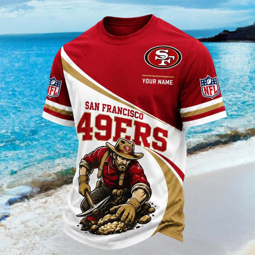 Custom San Francisco 49ers Mascot Gold Miner T-Shirt San Francisco Football Shirt 49ers Merch - Kdjoy Custom San Francisco 49ers Mascot Gold Miner T-Shirt San Francisco Football Shirt 49ers Merch - Kdjoy