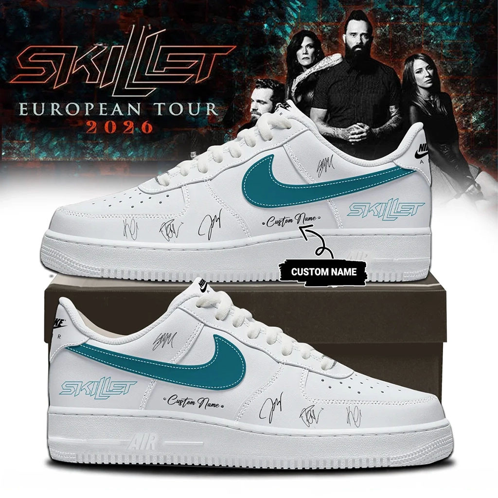 Custom SKILLET European Tour 2026 Shoes Skillet Merch Gift Ideas For Music Lovers - Kdjoy