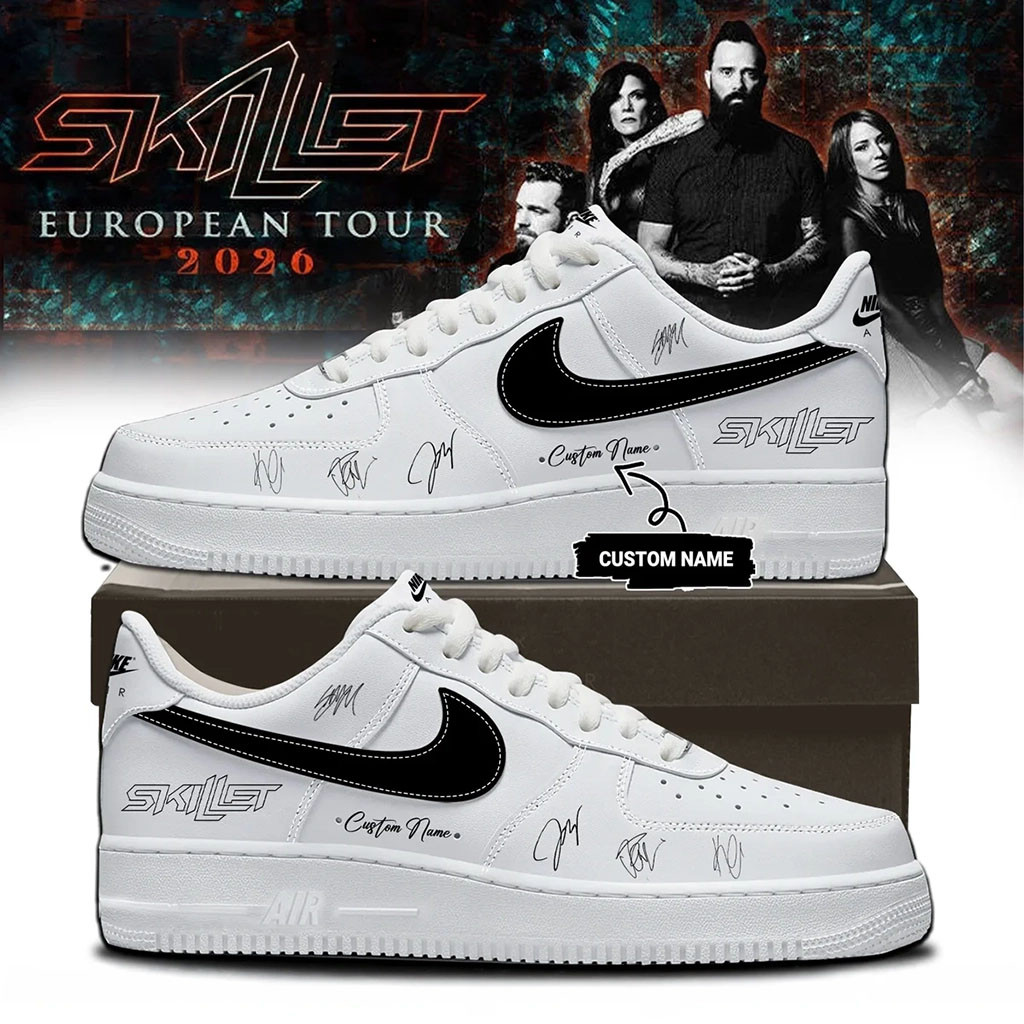 Custom SKILLET European Tour 2026 Shoes Skillet Merch Gifts For Music Lovers - Kdjoy