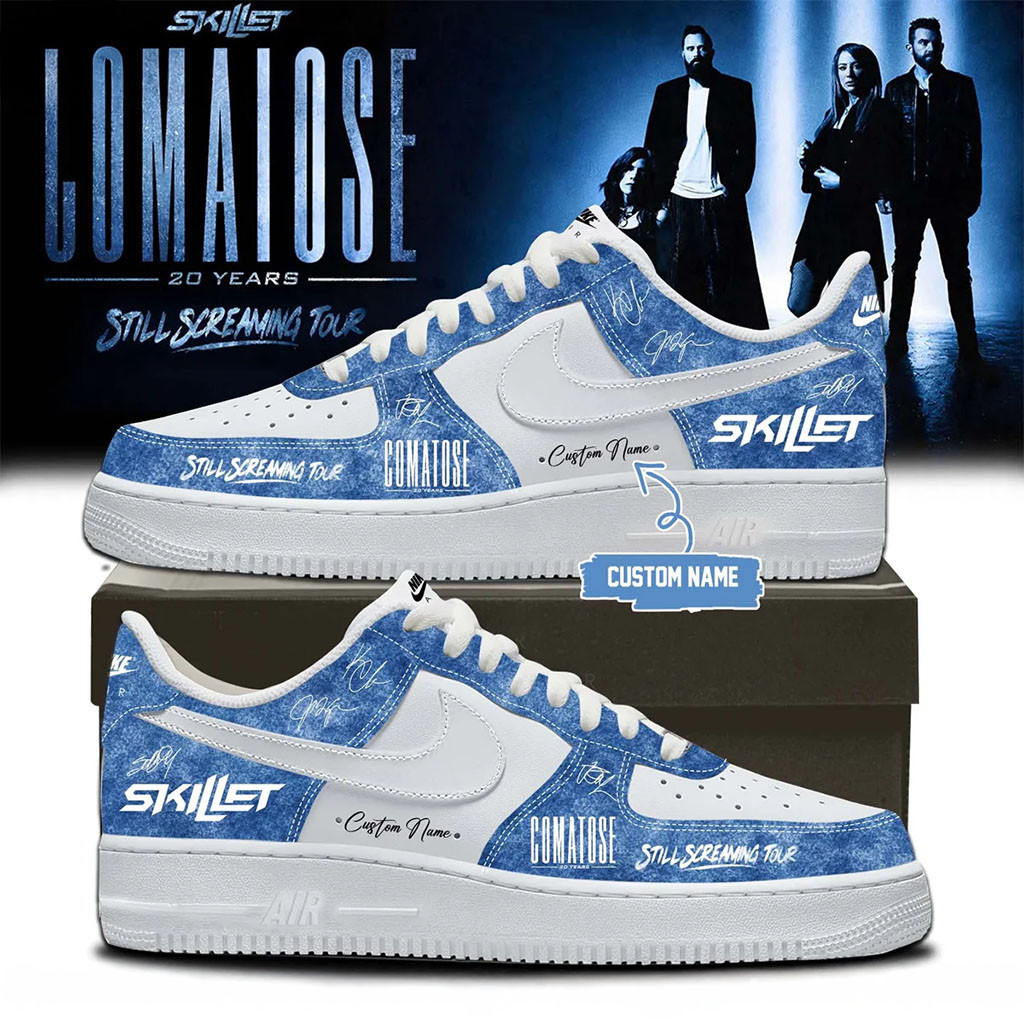 Custom Skillet Merch 2026 Comatose 20 Years Still Screaming Tour Shoes Presents For Music Lovers - Kdjoy