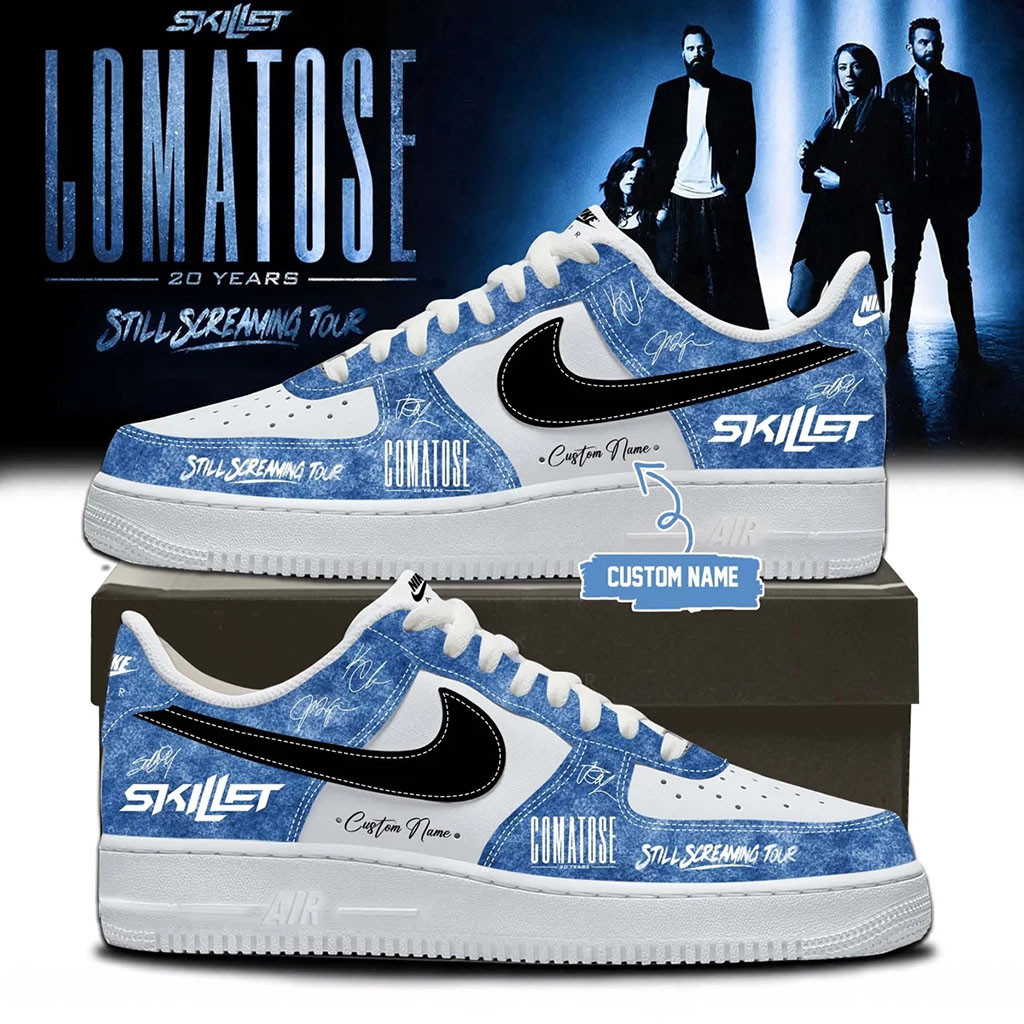 Custom Skillet Merch 2026 Comatose 20 Years Still Screaming Tour Sneakers Gifts For Son - Kdjoy Custom Skillet Merch 2026 Comatose 20 Years Still Screaming Tour Sneakers Gifts For Son - Kdjoy
