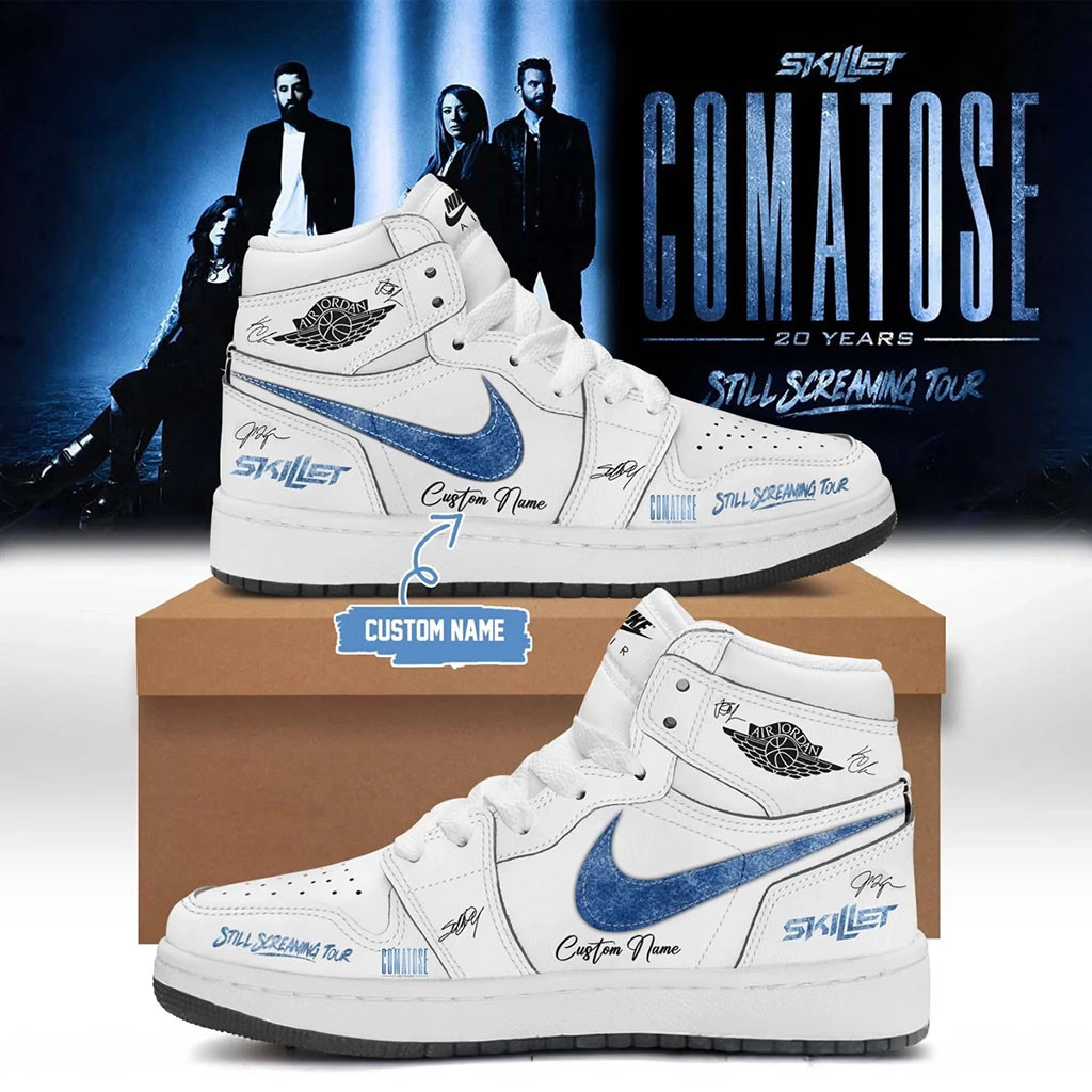 Custom Skillet Merch 2026 Comatose Still Screaming Tour Shoes Music Lover Gifts For Him - Kdjoy
