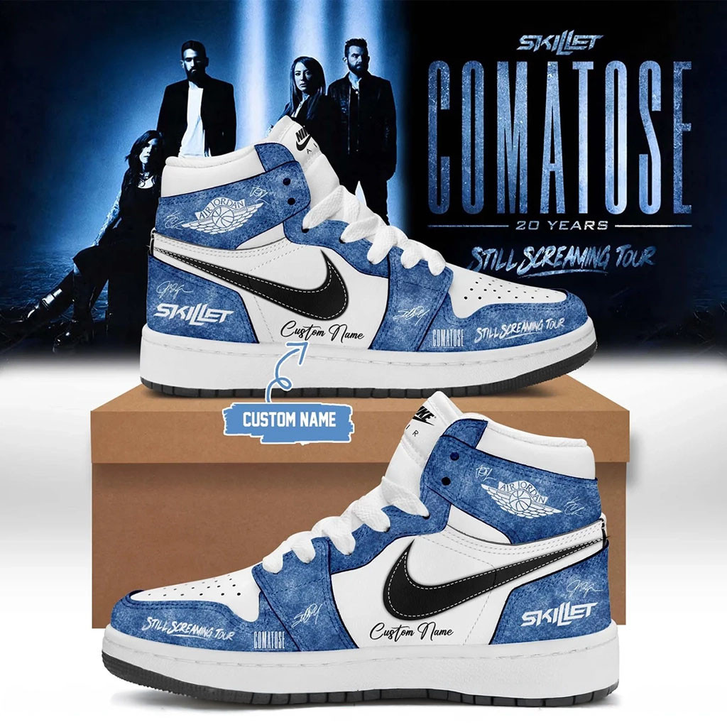 Custom Skillet Merch Comatose 20 Years Still Screaming Tour Sneakers 2026 Fans Gifts - Kdjoy