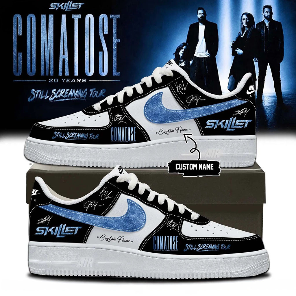 Custom Skillet Merch Comatose 20 Years Still Screaming Tour Sneakers 2026 Gifts For Brother - Kdjoy