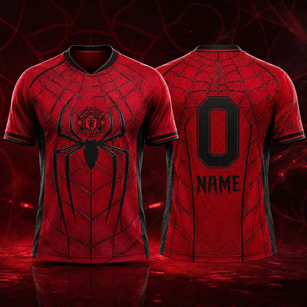 Custom Spider-Man x Manchester United Spider-Man Brand New Day Jersey Gifts For Movie Fan - Kdjoy