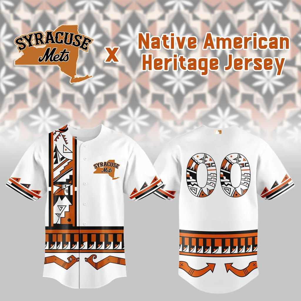Custom Syracuse Mets Native American Heritage Night Jersey Syracuse Mets Merch Fans Gifts - Kdjoy Custom Syracuse Mets Native American Heritage Night Jersey Syracuse Mets Merch Fans Gifts - Kdjoy