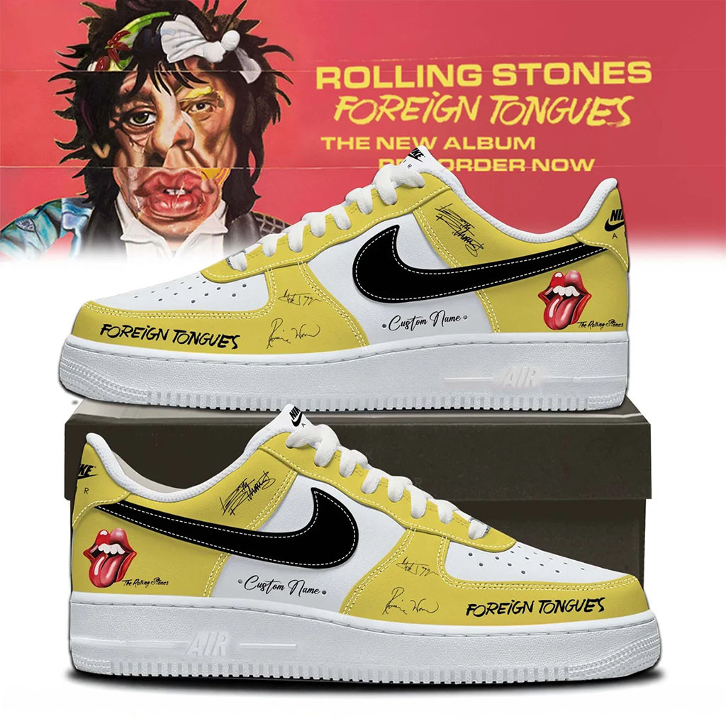 Custom The Rolling Stones Merch 2026 Foreign Tongues Signed Sneakers Present For Music Lover - Kdjoy Custom The Rolling Stones Merch 2026 Foreign Tongues Signed Sneakers Present For Music Lover - Kdjoy