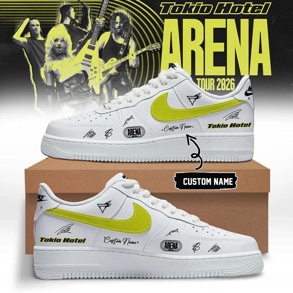 Custom Tokio Hotel Merch Arena Tour 2026 Signature Sneakers Best Gifts For Music Lovers - Kdjoy