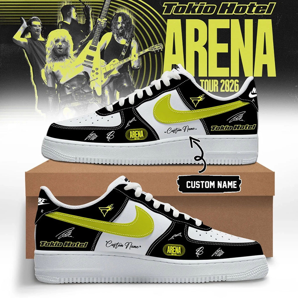 Custom Tokio Hotel Merch Arena Tour 2026 Signature Sneakers Gift For Pop Band Fans - Kdjoy