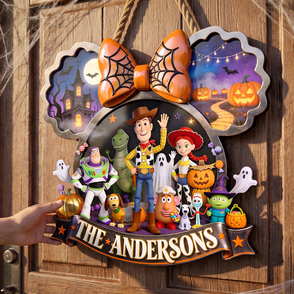 Custom Toy Story Halloween Acrylic Sign Spooky Family Wall Hanging Halloween Gifts For Family - Kdjoy Custom Toy Story Halloween Acrylic Sign Spooky Family Wall Hanging Halloween Gifts For Family - Kdjoy