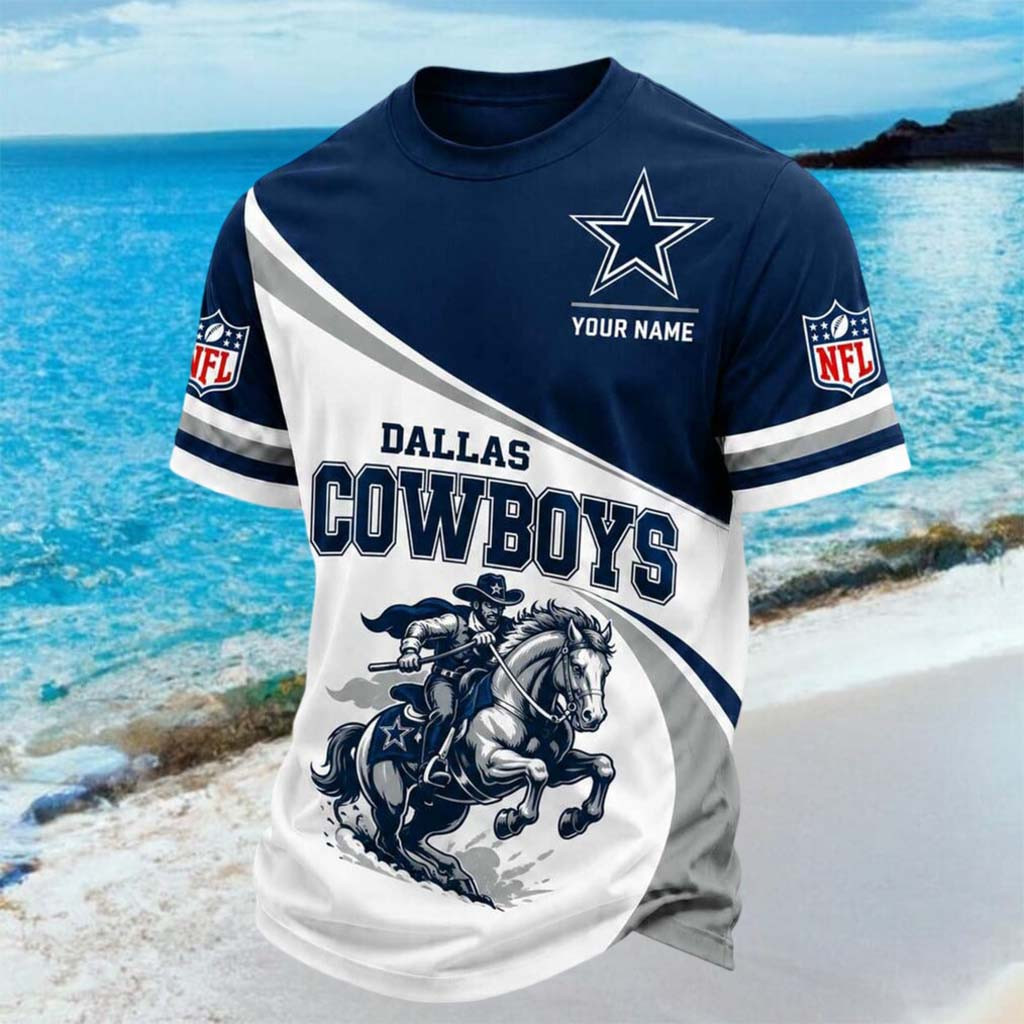 Customized Dallas Cowboys Shirt Dallas National Football T-Shirt Cowboys Merch Gifts For Fans - Kdjoy
