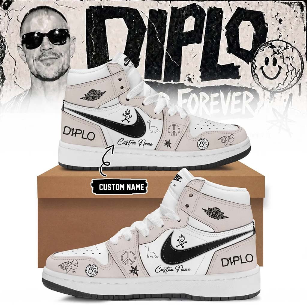 Customized Diplo On Tour Forever Signed Sneakers Diplo Merch Music Lover Gift Ideas For Him - Kdjoy