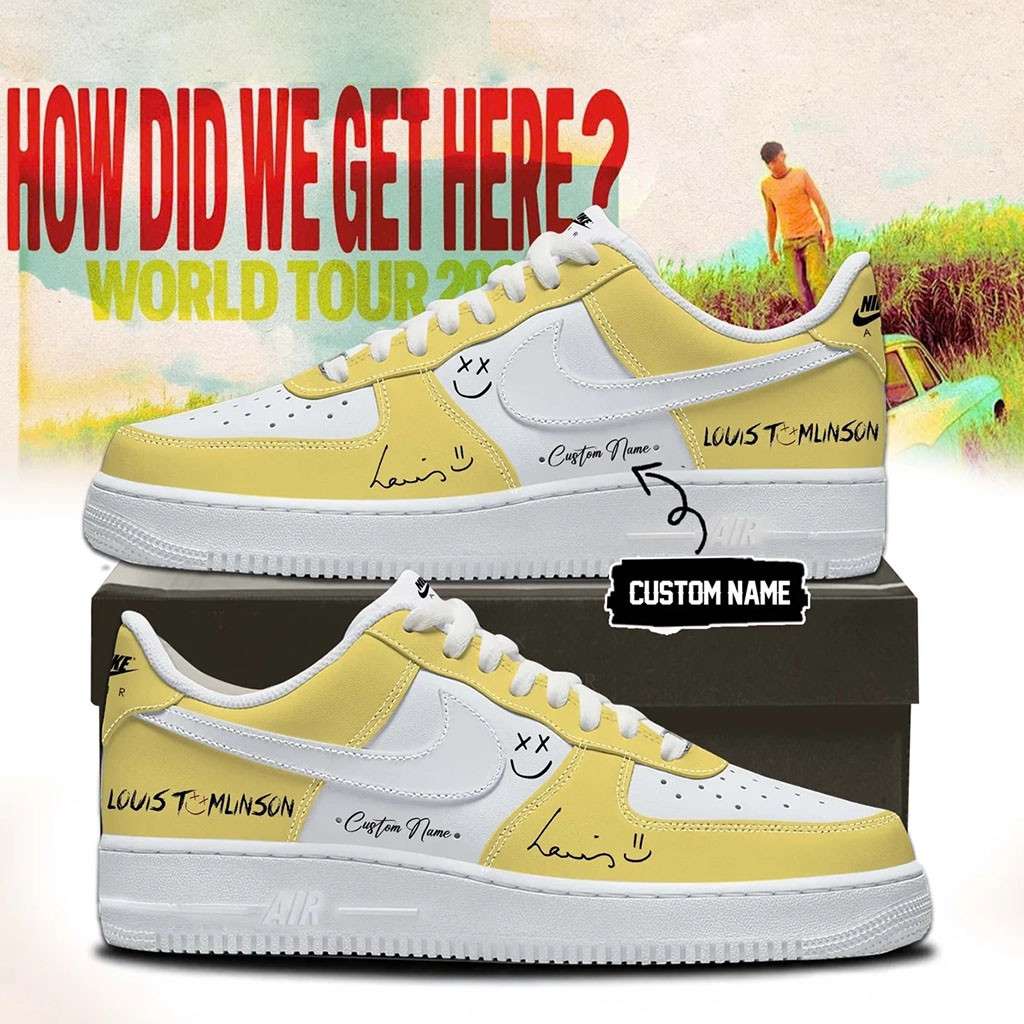 Customized Louis Tomlinson Merch 2026 How Did We Get Here Tour Sneakers Gift For Music Fans - Kdjoy