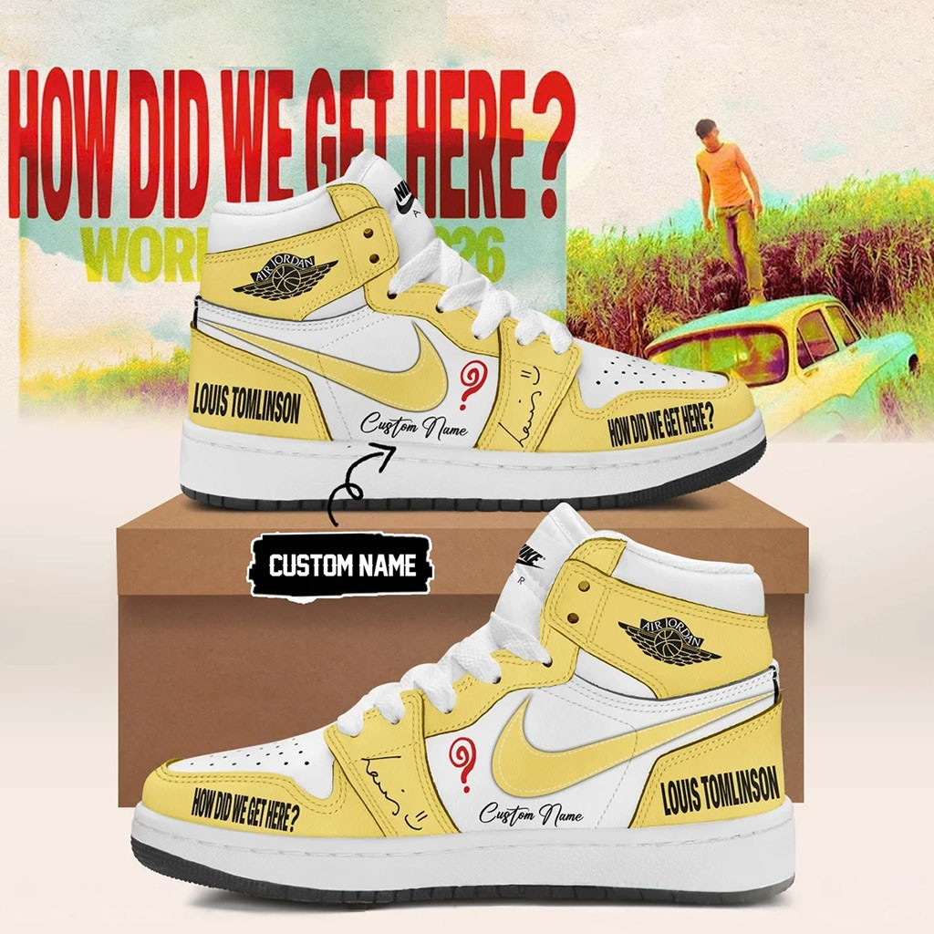 Customized Louis Tomlinson Merch 2026 LT How Did We Get Here Tour Sneakers Gift For Brothers - Kdjoy