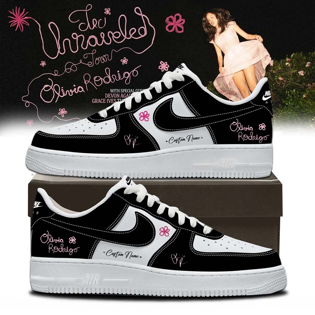 Customized Olivia Rodrigo Merch The Unraveled Tour Signed Shoes Best Gifts For Music Lovers - Kdjoy