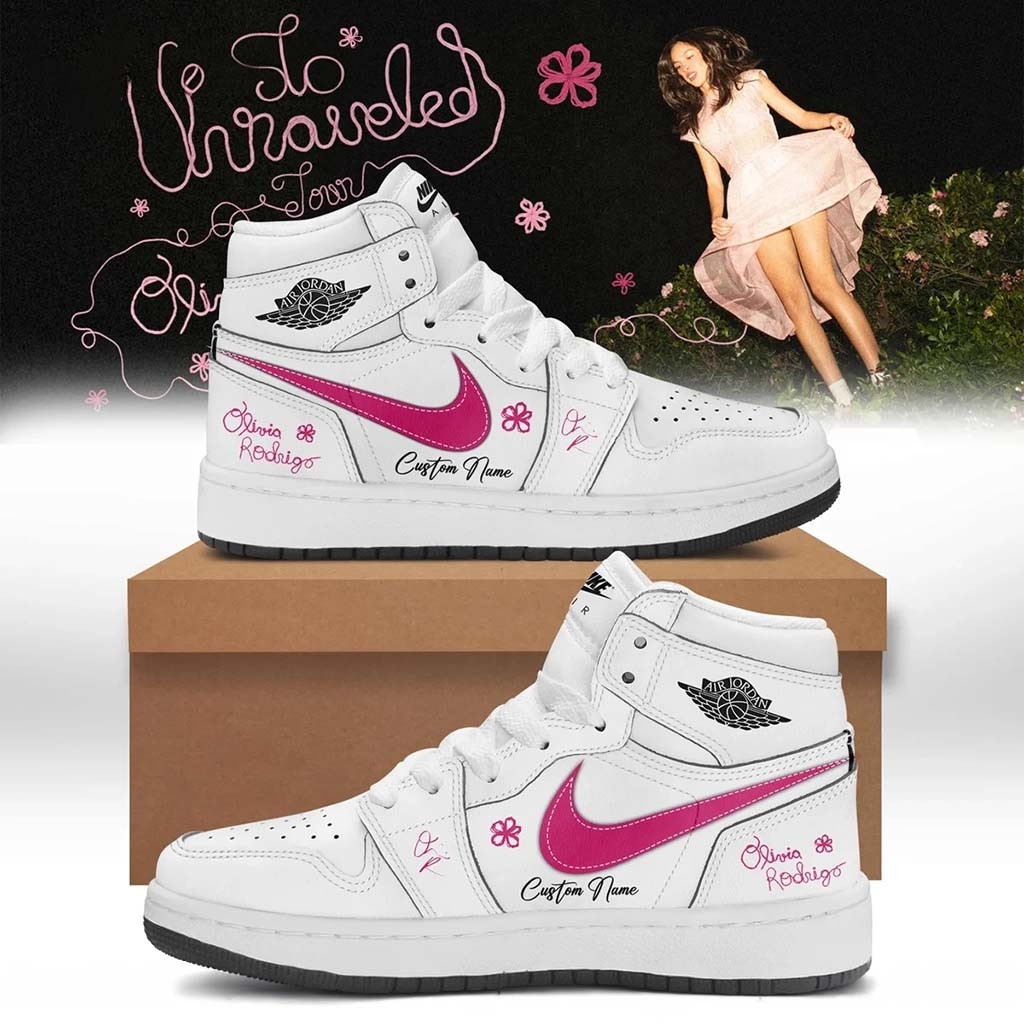 Customized Olivia Rodrigo Merch The Unraveled Tour Signed Shoes Daughter Gifts - Kdjoy Customized Olivia Rodrigo Merch The Unraveled Tour Signed Shoes Daughter Gifts - Kdjoy