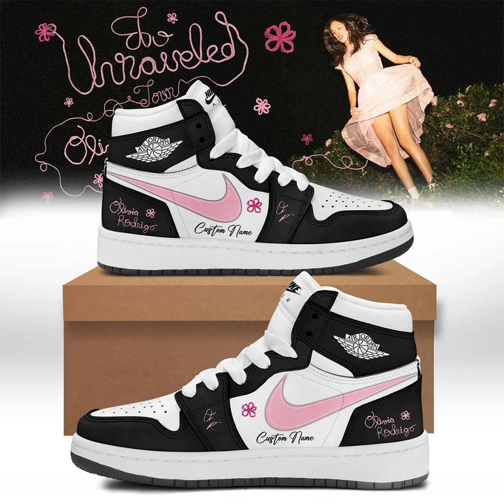 Customized Olivia Rodrigo Merch The Unraveled Tour Signed Shoes Gift Ideas For Music Lovers - Kdjoy